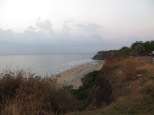 La vista de la playa de Varkala desde el parking!