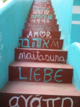 Las escaleras de la guesthouse <3
